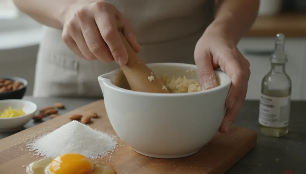 amandelspijs maken zonder keukenmachine