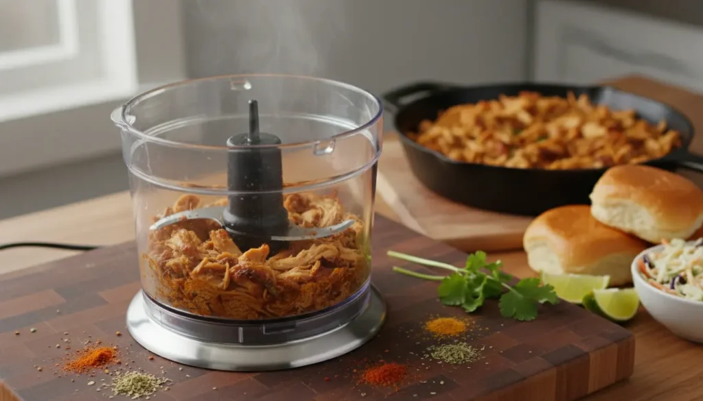 pulled chicken keukenmachine